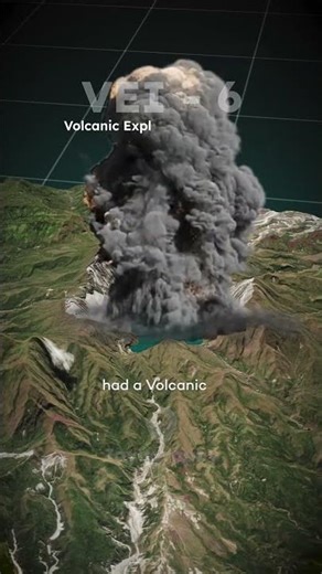 Mount Pinatubo (The Second Largest Eruption in 20th Century) #educationalvideo #shorts #geography