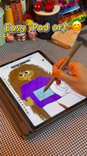Easy iPad art | how to use iPad | enjoy the process #ipad