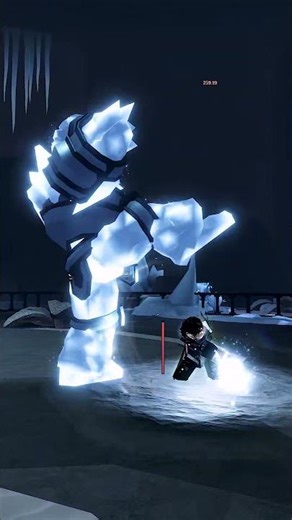 Vampire Solo Boss Ice Golem #roblox #theforge