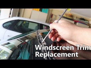 HOW TO Replace Upper Windshield Weather Molding/Trim BMW 3 (E90,E92,E9x)