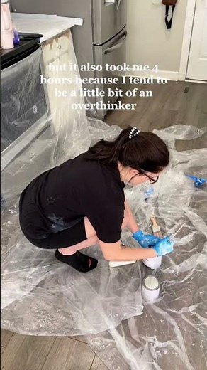 painting my countertops! Part 1 of my DIY kitchen makeover!