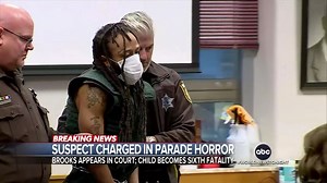 140K views · 2.8K reactions | SUSPECT CHARGED: A child has now become the sixth fatality in the Wisconsin parade crash. Alex Perez reports as the suspect, Darrell Brooks, appears in court and new video shows him knocking on the door of a home near the parade. https://abcn.ws/30NSqlL | ABC World News Tonight with David Muir | Facebook