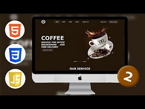Part 2: Learn How to Build a Coffee Website with HTML, CSS & JS | Building Frontend Website Homepage