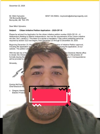 this is Major breaking news elections Alberta has given the green light to Mitch Sylvester to start collecting signatures for Alberta Independence#alberta #fyp ##canada🇨🇦 @Alberta Prosperity Project