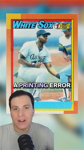 Alt • Trading Card Marketplace on Instagram: "A printing error made this card worth thousands. During the height of the Junk Wax era, Topps made a printing mistake on one of their top prospects, Frank Thomas. This mistake caused Thomas' name not to appear on the front of the card. Many people theorize that this error was likely caused by a misplaced or a dirty black ink plate during the printing process. There are tens of thousands of copies of the non-error version, which only go for around $10