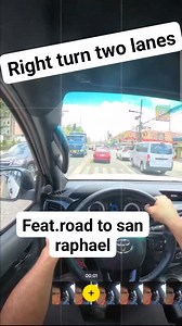 Right turn two lanes intersection Feat.road to san raphael #travelblogger | Herbert Denuna