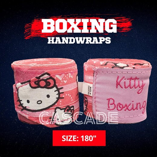 MMA Boxing Mexican Style Hand Wraps Pink Kitty - Etsy