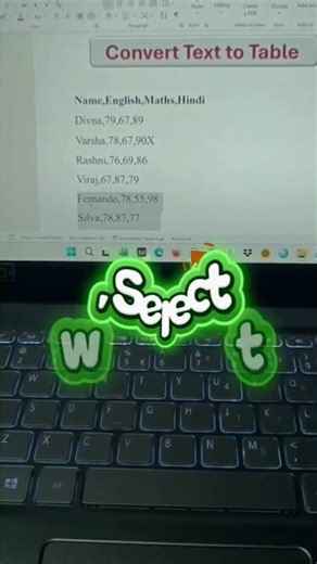 Convert Text to Table in MS Word | Easy Step-by-Step Guide