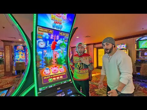 I Played The New Huff N' Triple Puff Slot Machine In Las Vegas!!!