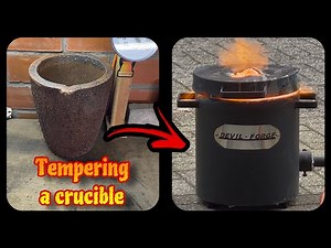 How To Temper Crucibles For Melting Copper #copper #devilforge