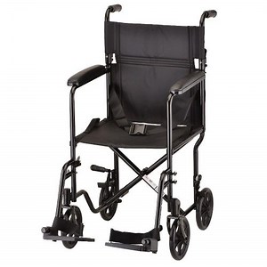 Lightweight Solid Foldable Transport Wheelchair