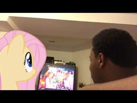MLP In Real Life - Fluttershy and Jukebox Watch Scooby-Doo 2