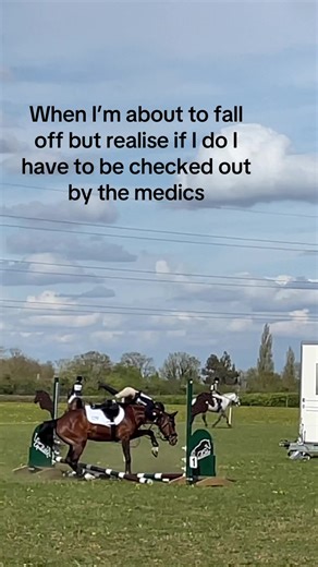 The medics scare me 😅😂 Gosh I could not ride this day 😂 vids from about a year ago #fail #equestrian #showjumping #pony