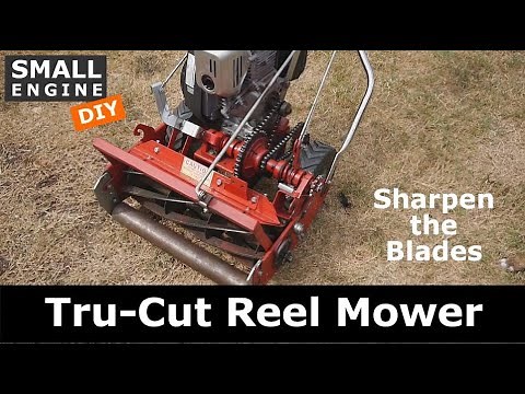 Sharpen Tru-Cut Reel Mower Blades, blade lapping
