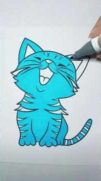Replying to ele cat cute coloring drawing satisfying fyp viral fyp #Shorts #fun