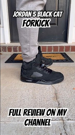 Jordan 5 Black Cat via FORKICK. Full review on my channel #jordan #shoes #review