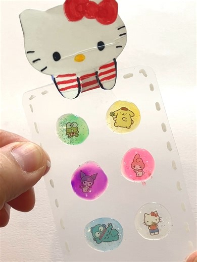 かわいい手作り3Dステッカーの作り方