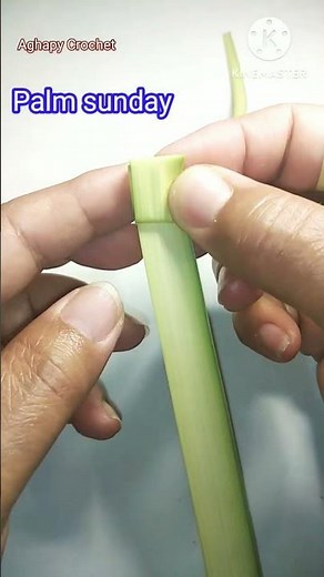 easy Cross Tutorial palm sunday #aghapy_crochet how to make palm Cross
