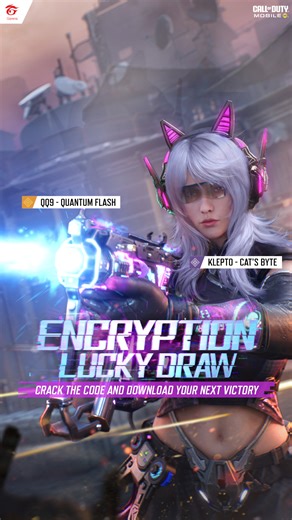 5.8K views · 438 reactions | ️ 15% off ends soon  Encryption Draw Crack the code and download your next victory  Klepto - Cat's Byte  Legendary QQ9 - Quantum Flash Log in and unlock now! ➡️ https://codmgrn.onelink.me/7EoI/PlayCODM #GarenaCallOfDutyMobile #GarenaCODM #CODM2025Season2 #CODMLegendaryDraw #CODMWeaponShowcase #CODMCharacterShowcase | Garena Call of Duty Mobile | Facebook