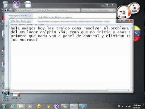 solucion al problema 0xc00007b dolphin y otras aplicaciones
