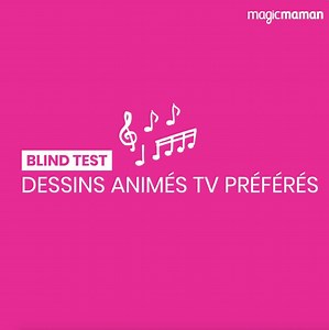 Envie de passer un bon moment avec vos kids ? Profitez d’un petit instant pour jouer à notre blind test en famille ! Et aujourd’hui, le thème, c’est les dessins animés préférés de vos enfants. On est sûrs que vous ne les connaissez que trop bien grâce à vos loulous qui les regardent à la télévision. Les règles du jeu sont simples : deux équipes s’affrontent, vous avez 5 secondes pour reconnaître et nommer le dessin animé. Chaque bonne réponse vaut un point. L'équipe gagnante est celle qui a le p
