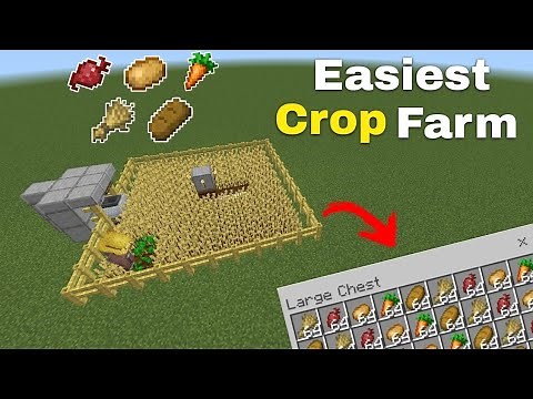 Easiest Crop & Bread Farm Tutorial in Minecraft Bedrock 1.20