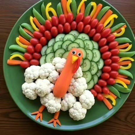 157K views · 838 reactions | Turkey Veggie Platter: 旅 The perfect healthy Thanksgiving snack. #Thanksgiving #veggierecipes #Thanksgiving2025 | Easy Recipe to day | Facebook
