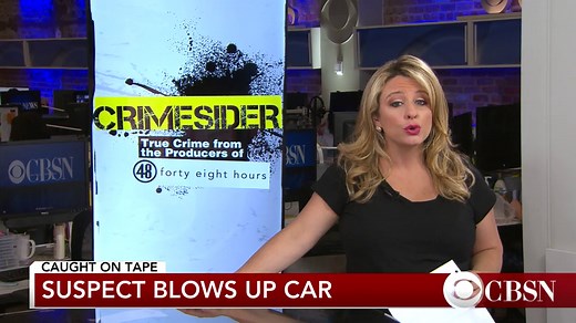 Disturbing car explosion caught on dashboard camera