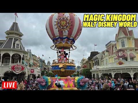 🔴Live Magic Kingdom All day with Rides, Shows, Parades, Fireworks at Walt Disney World 5/3/2026