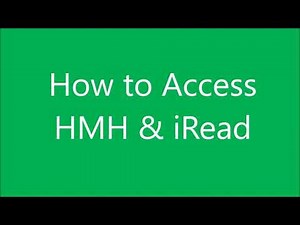 How to Access HMH & iRead