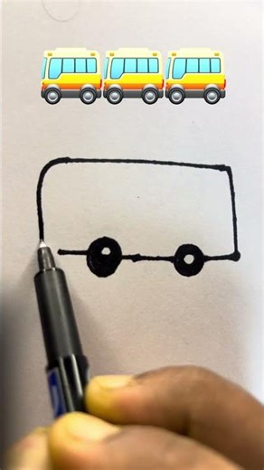 Bus 🚌 drawing with amazing #art #drawing #shots