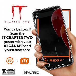 4.8K views · 33 reactions | Scan the IT Movie poster this weekend with the Regal app and you'll float too! : https://regmovi.es/2Kh35sP | Regal | Facebook