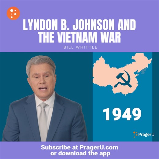 5.2K reactions · 1K shares | Lyndon Johnson couldn’t win the Vietnam War, and he couldn’t get out of it. See how a war halfway around the world brought down a president with over 58,000 American lives lost. Watch this 5-Minute Video at PragerU. | PragerU | Facebook