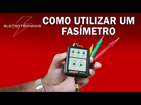 Como usar o Fasímetro - Indicador de sequência de fase