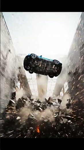 Watch This Blue Sports Car Transform Mid-Air! 🤯 Futuristic Design Revealed