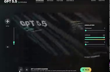 HOLLLLY SHIIIIIT 😳GPT 5.5 xhigh in codex made this paper physics website with wind effect one shot check the physics , ui and interaction @sama you guys cooked and this is my first time i can suggest chatgpt is go to ai solution for everything