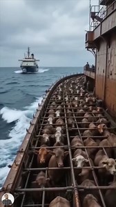 8.5K views · 75 reactions | Floating Farms? This Is How Cows Sail!#cattleship #livestockvessel #cowtransport #cattletransport #reelsfacebook #fyp #foryou #explorepage | AmeWhere | Facebook