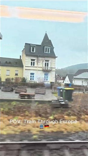 POV: Train Through Europe 🚆 | Rhine River Views 🇩🇪🇨🇭