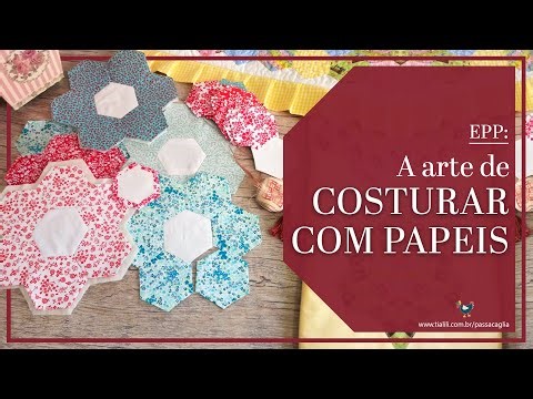 ENGLISH PAPER PIECING: a tutorial on the patchwork technique of sewing with paper and fabric scraps.