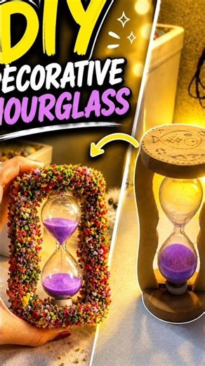 From Simple Timer to Decorative Hourglass 🌸 #shorts #diy