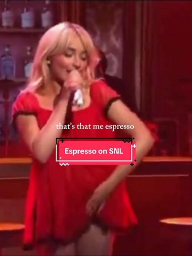 ESPRESSO ON @Saturday Night Live - SNL season finale!! ☕️#sabrinacarpenter #snl #espresso #streamespresso #teamsabrina #carpenters #sabtok #imworkinglatecauseimasinger #SC6 #foryou @Sabrina Carpenter @Team Sabrina