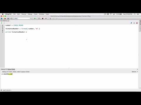 40. Formatting numbers in scientific notation - Learn Python