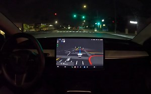 特斯拉 FSD 10.11.2 夜间路测