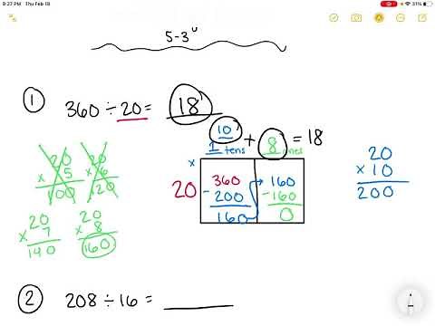 Using Models to Divide with 2-Digit Divisors