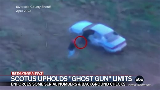 In a 7-2 ruling, the Supreme Court upheld a Biden Administration regulation that restricts access to so-called "ghost gun" kits. Pierre Thomas has more. https://abcnews.link/UqhT3iY?utm_source=facebook&utm_medium=social&utm_campaign=dhfacebook&utm_content=app.dashsocial.com/abcworldnewstonight/library/media/516106716 | ABC World News Tonight with David Muir