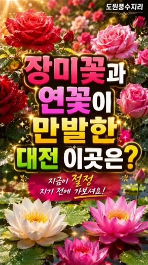 대전가볼만한곳, 장미꽃과 연꽃이 만발한 대전 이곳은? 지금이 절정 지기전에 가보셔요.
