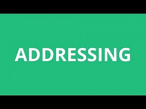 How To Pronounce Addressing - Pronunciation Academy