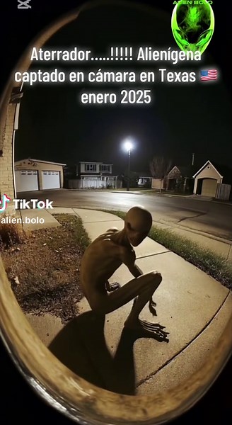 Aterrador alienígena captado en Texas, enero 2025