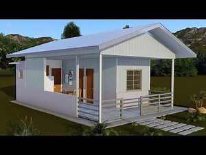 6x8 Meter Half Metal Cladding House Design Ideas | Eco-Friendly Homes | Dream House Designs