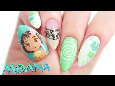 Disney's Moana Nail Art Design Tutorial